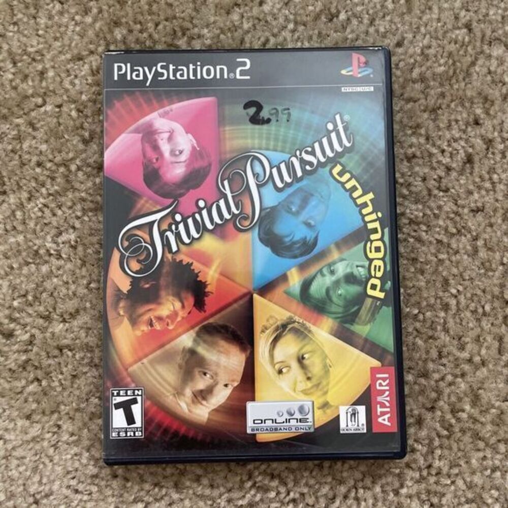 Trivial Pursuit Unhinged (Sony‎ PlayStation 2, 2004) With Manual